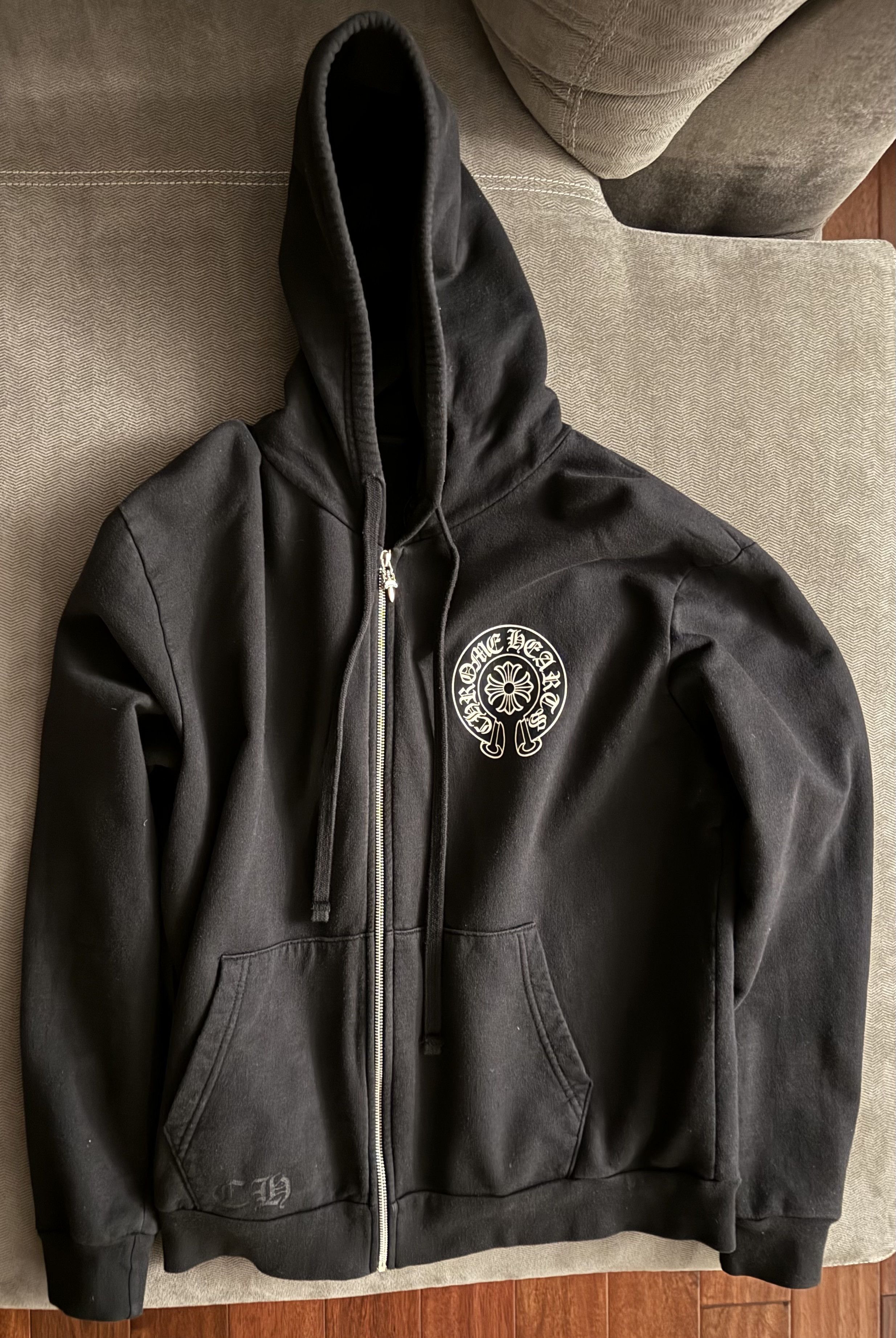 大人気 CHROME HEARTS Las Vegas Zip Up Hoodie ジップ パーカー Buy Chrome Hearts Las Vegas Exclusive Zip Up 'Black' - 1383