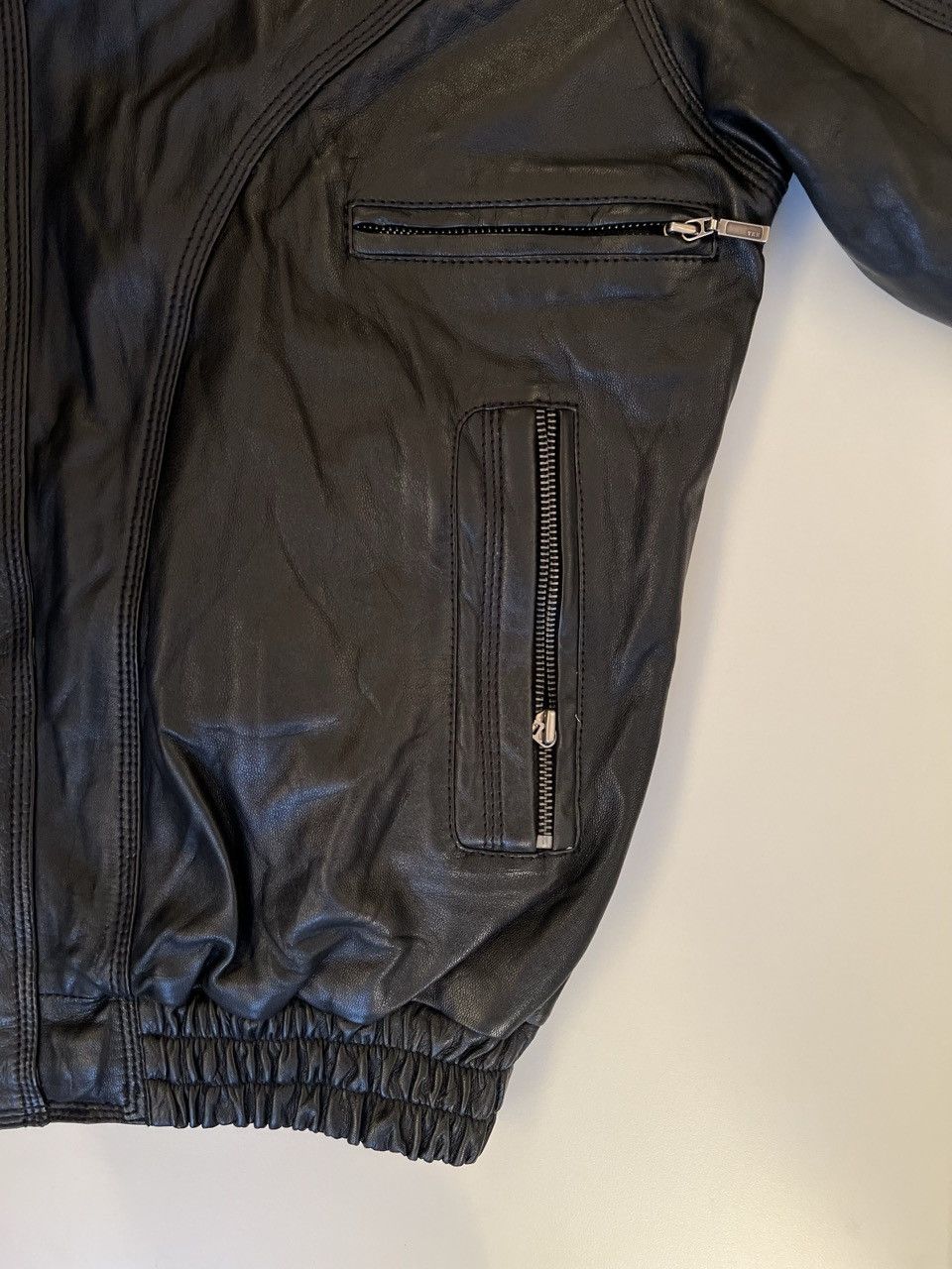 Other Maddox European Leather Jacket. Black. Size 52. Fits L Size US L / EU 52-54 / 3 - 7 Thumbnail