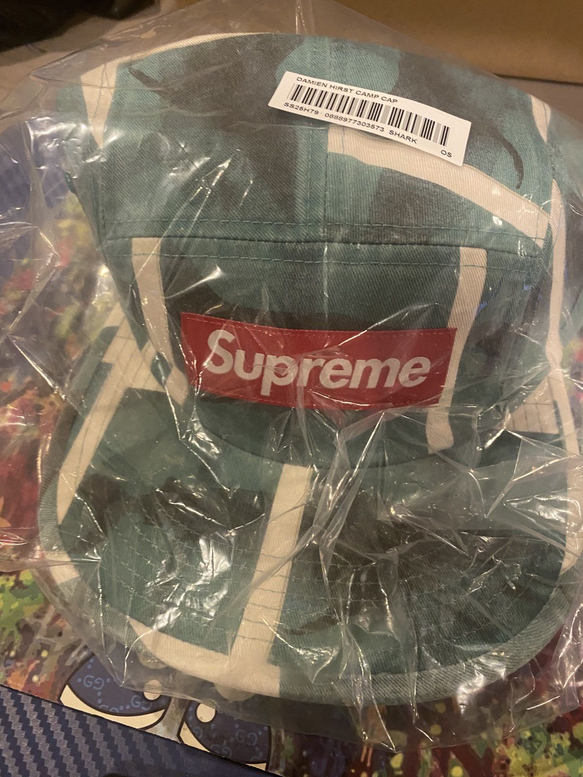 Damien Hirst × Supreme Supreme/Damien Hirst Camp Cap “Shark” OS Size ONE SIZE - 3 Thumbnail