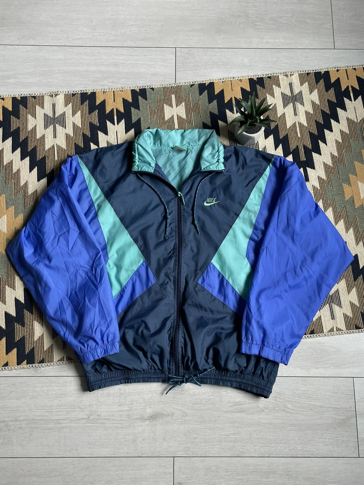 Vintage Vintage 90’s Nike Nylon Y2K Jacket Size US L / EU 52-54 / 3 - 4 Thumbnail