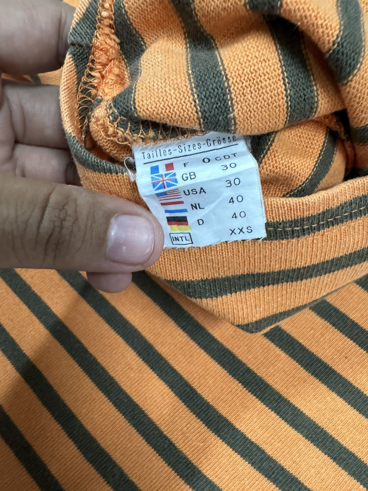 Saint James Vtg🔥Saint James Boatneck Marine Striped Longsleeve Tee Size US XXS / EU 40 - 14 Thumbnail
