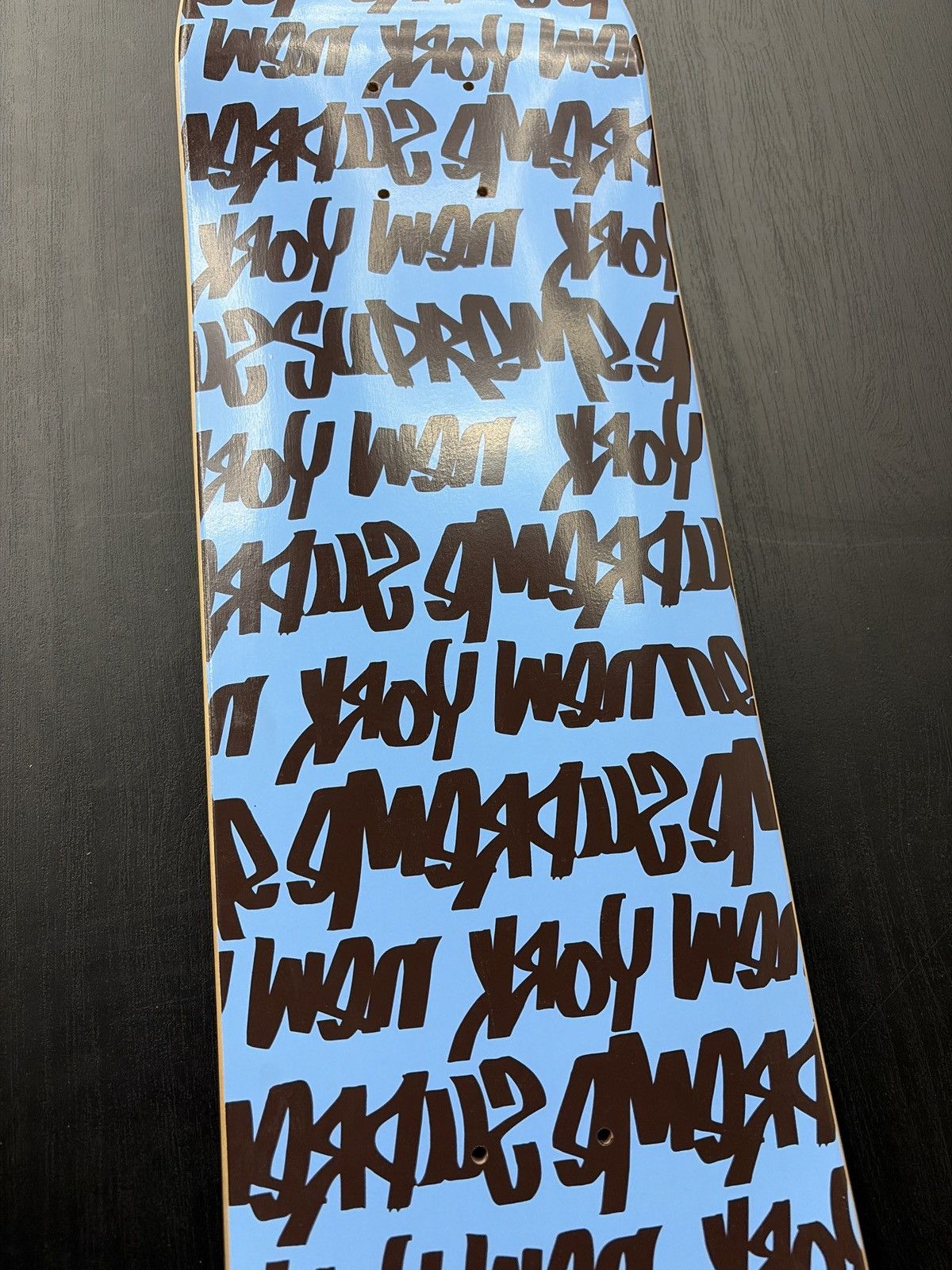 Supreme Supreme Fat Tip Skateboard Deck Black Blue Size ONE SIZE - 3 Thumbnail