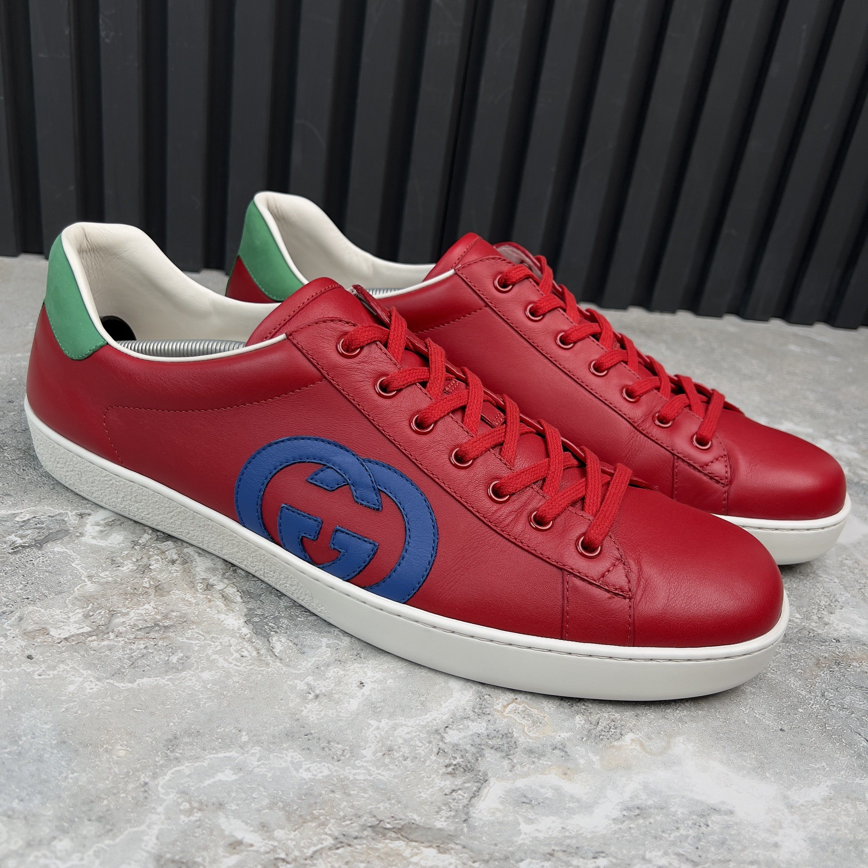 Gucci Ace Interlocking Low-top Sneakers Leather Size US 15 / EU 48 - 4 Thumbnail