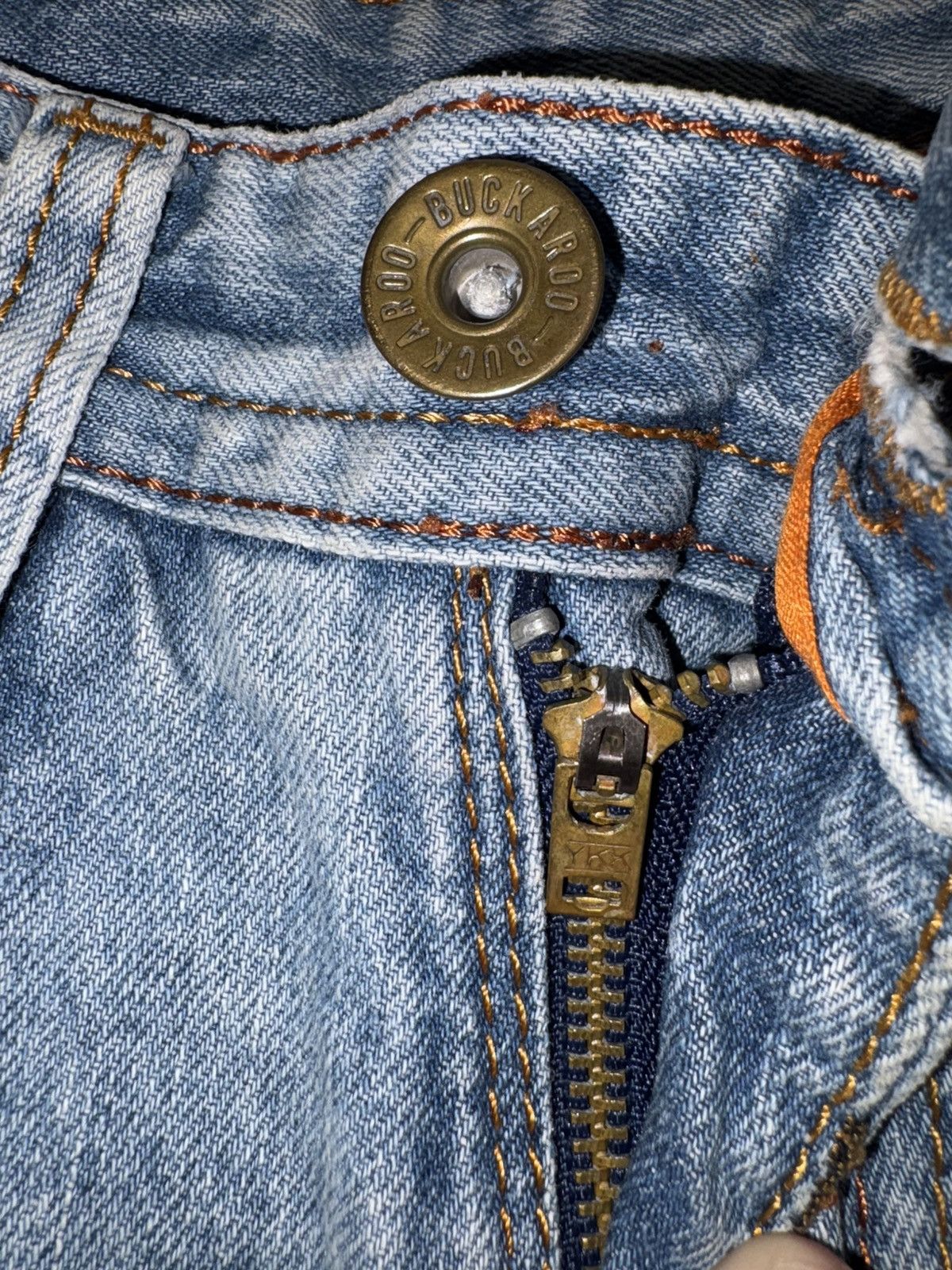 BUCKAROO VINTAGE Buckaroo Distressed Patchwork Flared Jeans | 32x27 Size US 32 / EU 48 - 8 Thumbnail