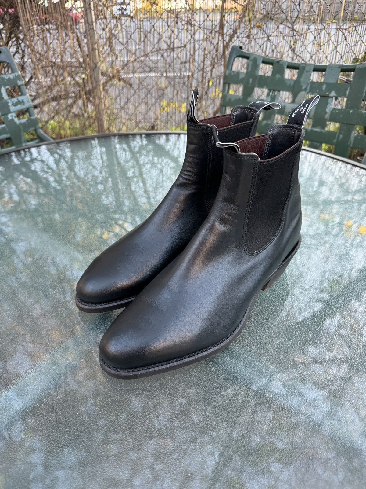 image of R M Williams R. M. Williams Yearling Boot in Black, Men's (Size 10.5)
