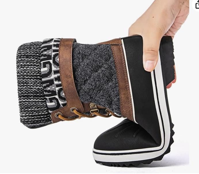 NBDN Nobrandedon Women's Waterproof Winter Boots Snow Boots SIZE 7 1/2 Size US 7.5 / IT 37.5 - 6 Thumbnail