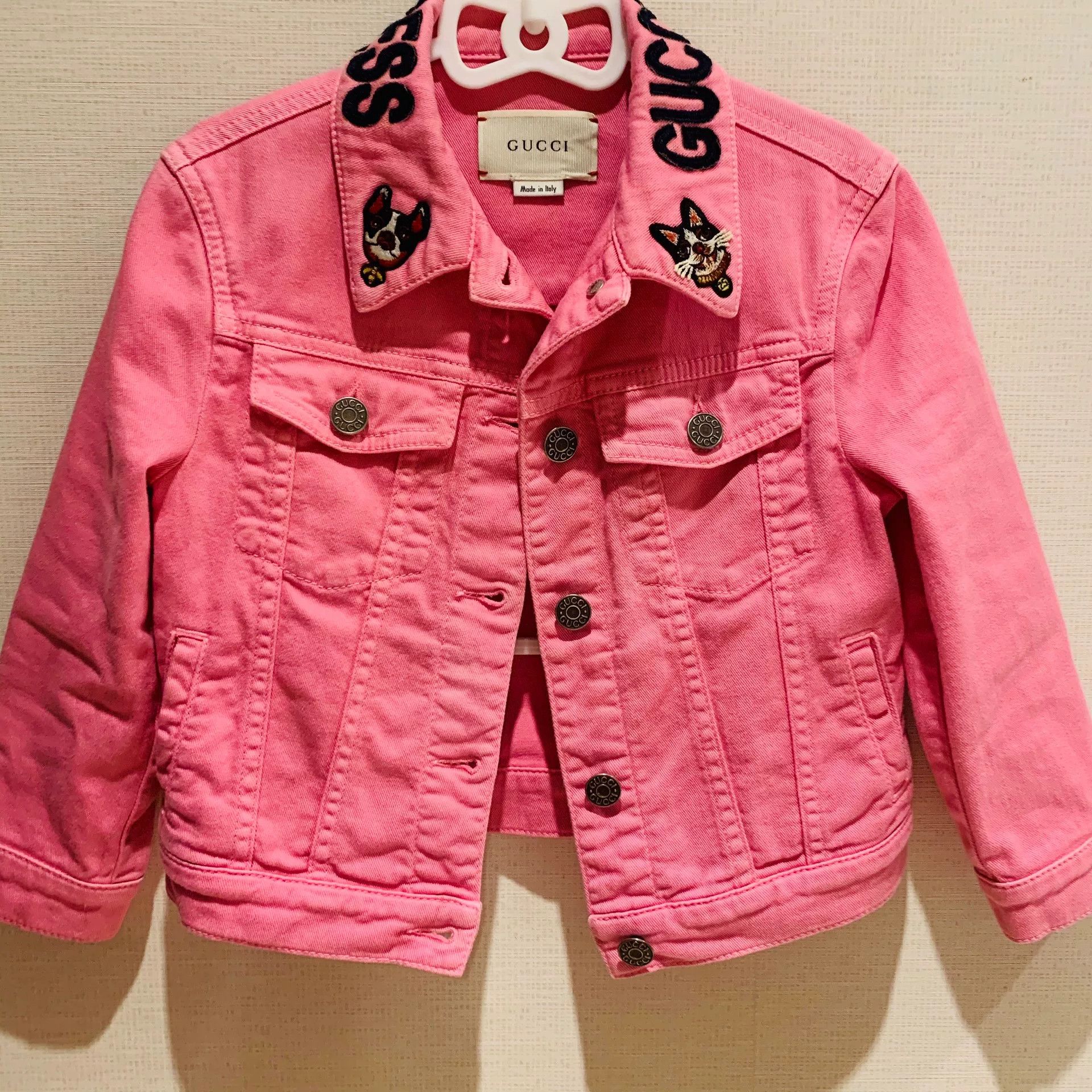 Gucci Gucci Pink Denim Jacket Size 5 Size XXL / US 16-18 / IT 52-54 - 1 Thumbnail