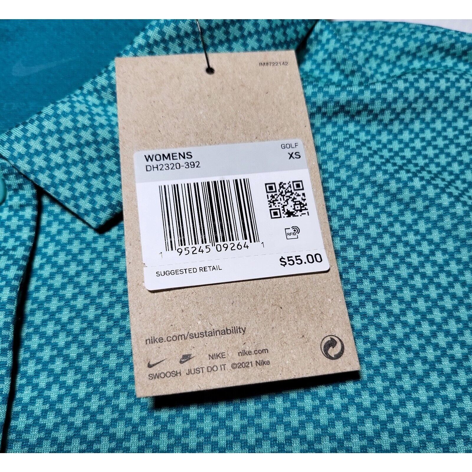 Nike NWT Nike Dri-FIT Victory Short Sleeve Golf Polo Teal Size XS Size XS / US 0-2 / IT 36-38 - 2 Thumbnail