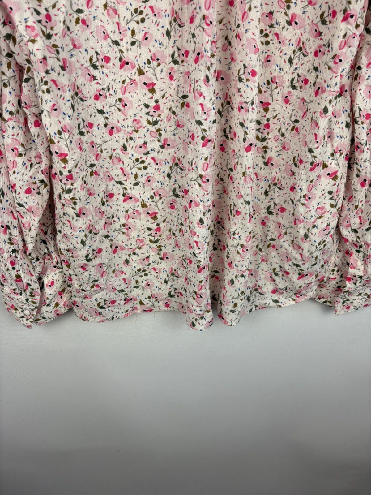 Zadig & Voltaire Zadig & Voltaire Blouse Women's Floral Print Trimmed Blouse Size S / US 4 / IT 40 - 17 Thumbnail