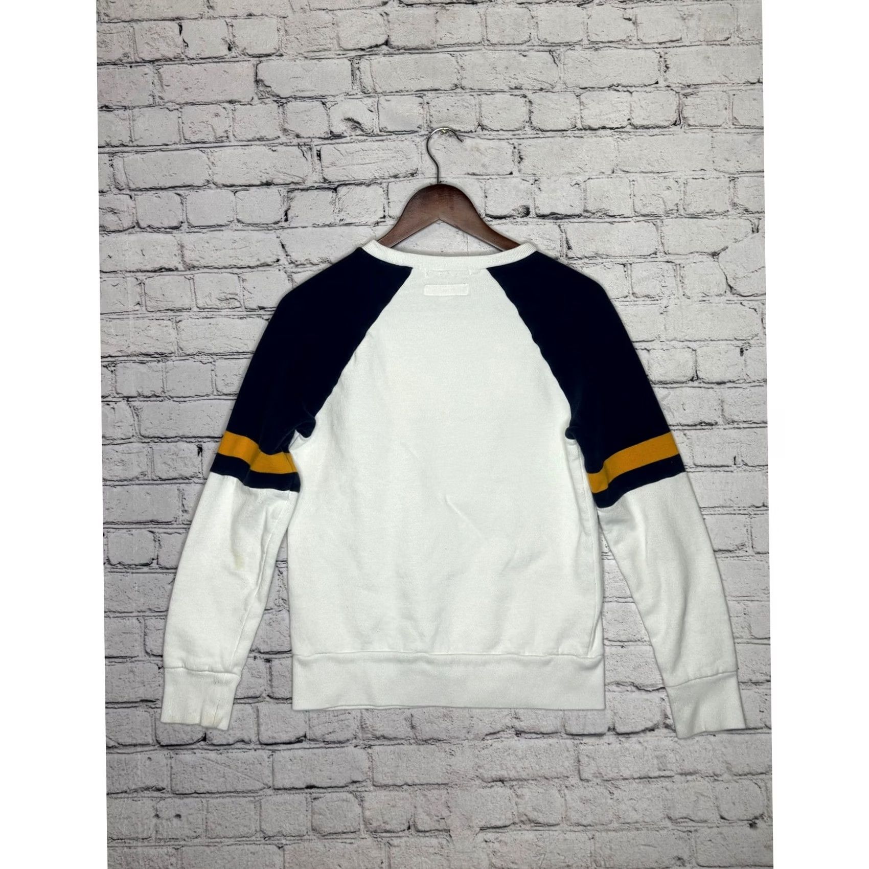 Aeropostale Aeropostale Sweatshirt Los Angeles California Graphic Crew Neck Raglan Striped Logo Relaxed XS White Navy Size US XS / EU 42 / 0 - 5 Thumbnail