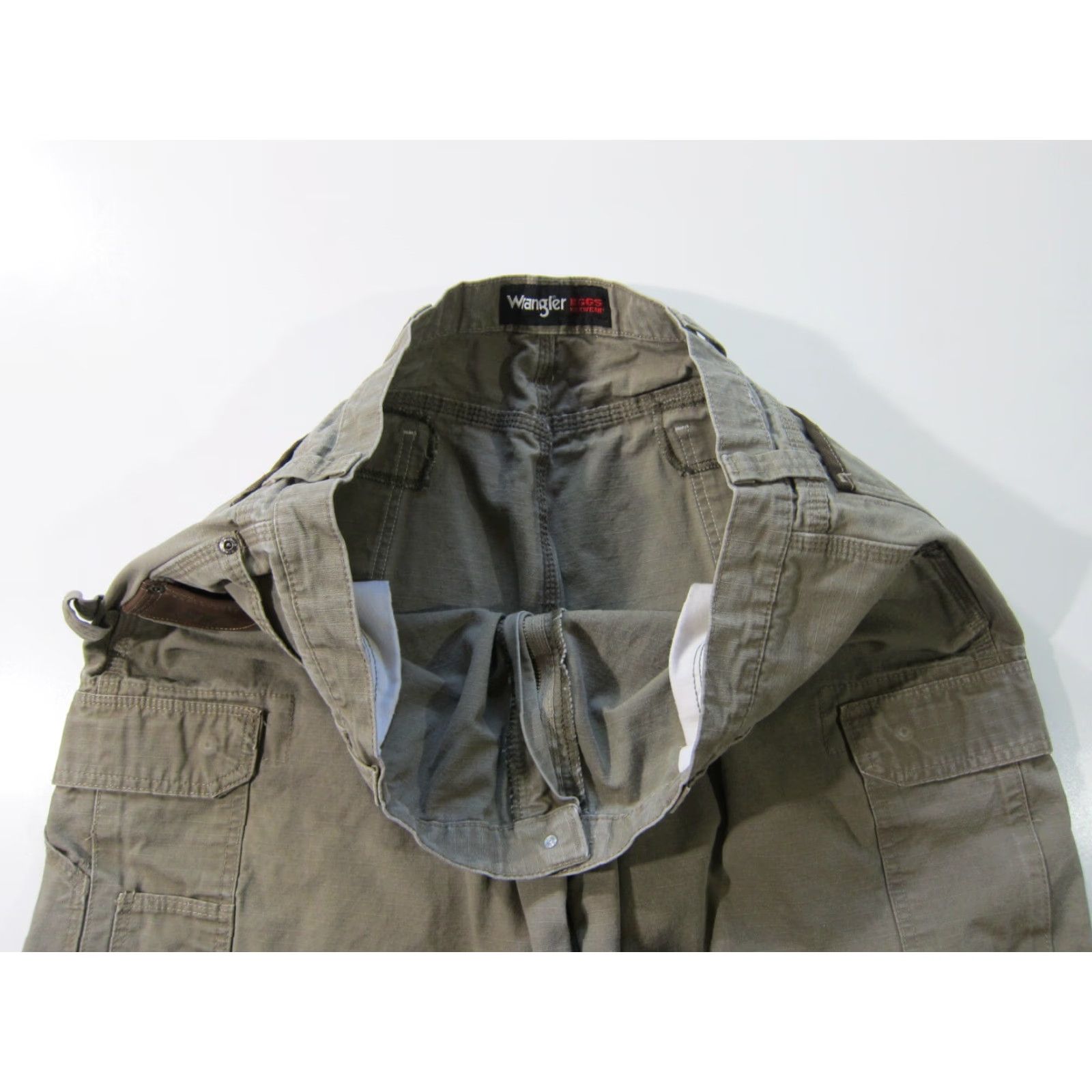 Wrangler Wrangler Biggs Work Wear Brown 100% Cotton Canvas Cargo Shorts Men 42 Size US 42 / EU 58 - 4 Thumbnail
