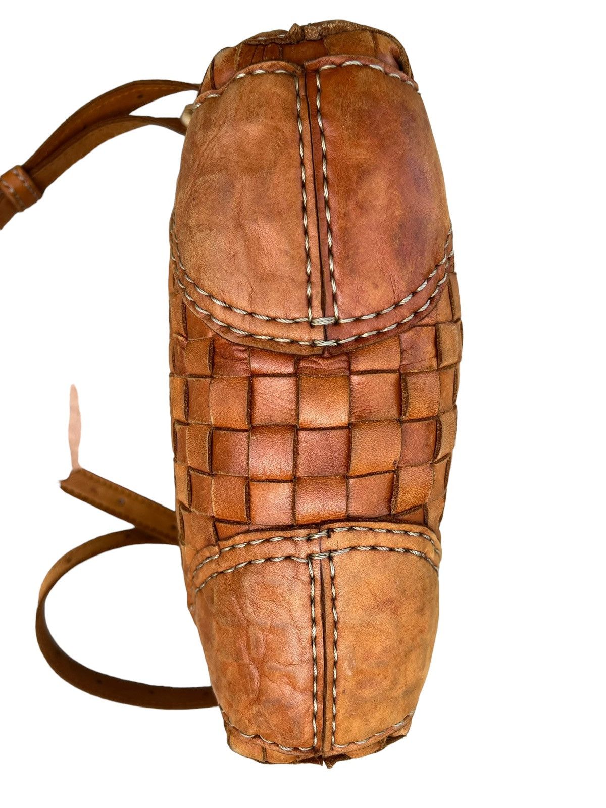 Leather Robita Japan Patina Woven Leather Bag Size ONE SIZE - 7 Thumbnail