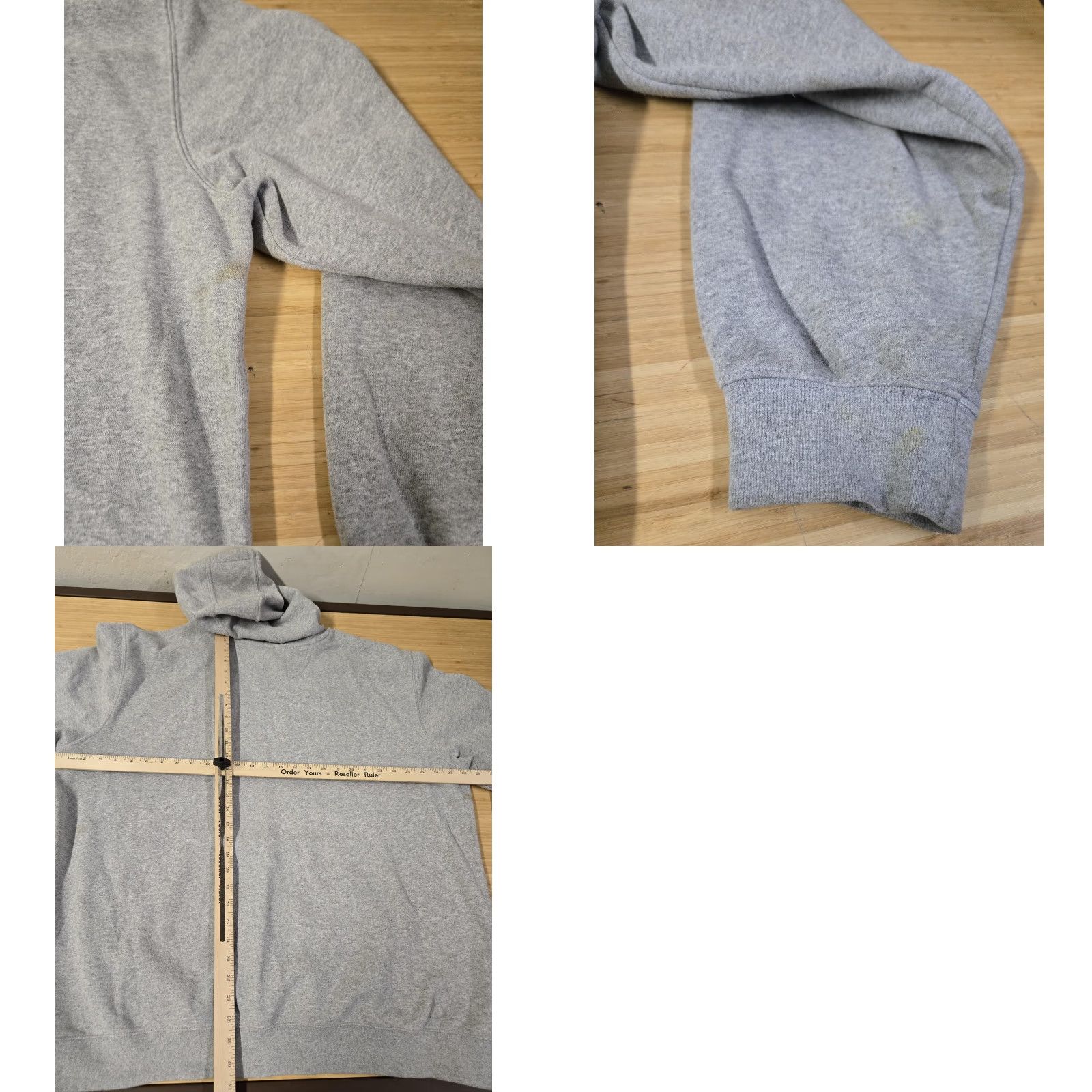 Carhartt VINTAGE Carhartt Hoodie Mens 2XL Gray Original Fit Logo Sleeve Graphic Pullover Fleece Size US XXL / EU 58 / 5 - 8 Thumbnail