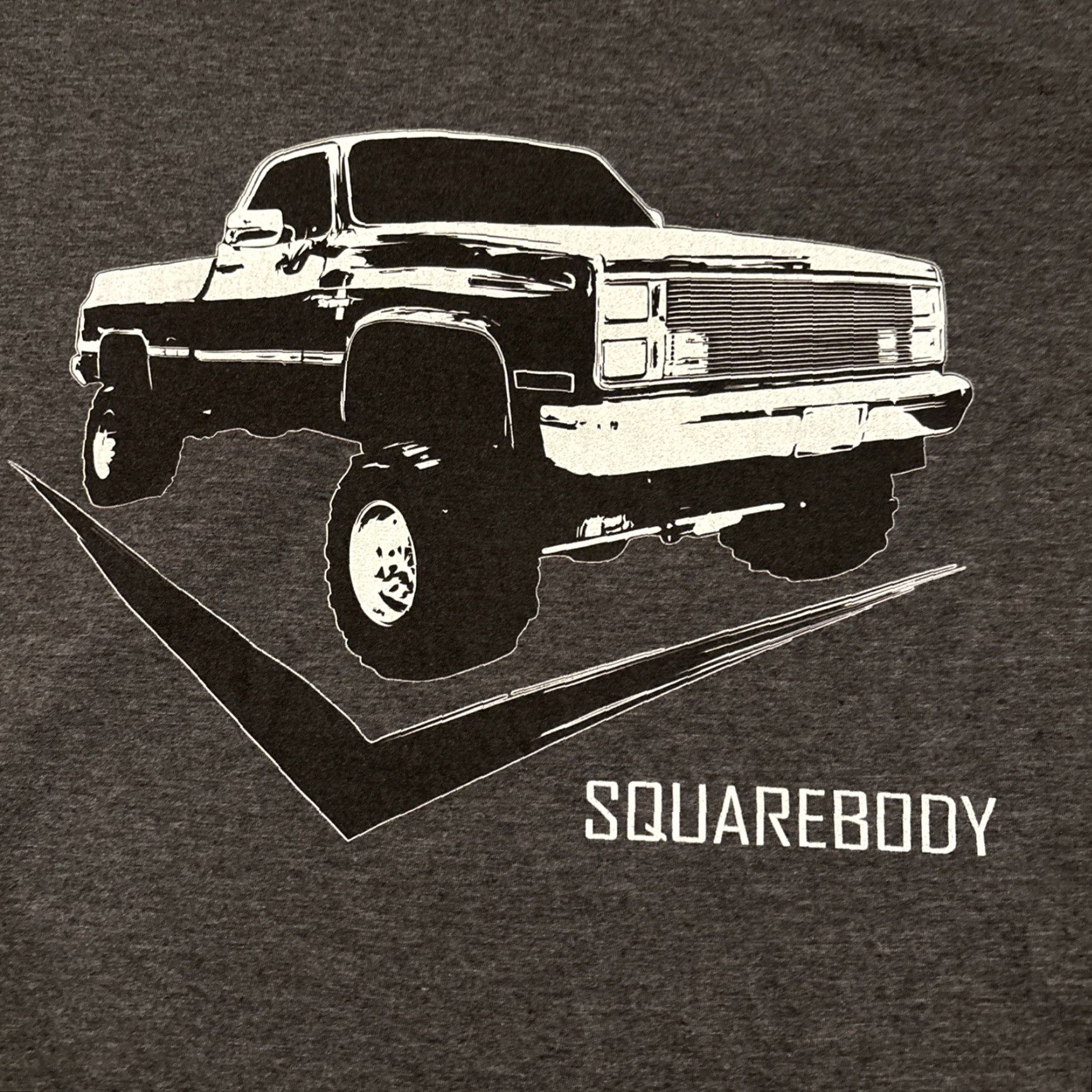Vintage VINTAGE? (If true) Chev y C10 Square Body Tee Shirt Gr ay Size XL Men Port & Company Shirt 80s Pick Up Truck Mens Size US XL / EU 56 / 4 - 2 Thumbnail