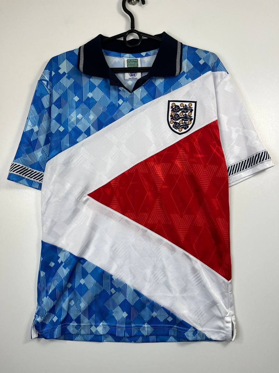 Other England 1990 Away Retro Shirt Score Draw Official Jersey S Size US S / EU 44-46 / 1 - 1 Thumbnail