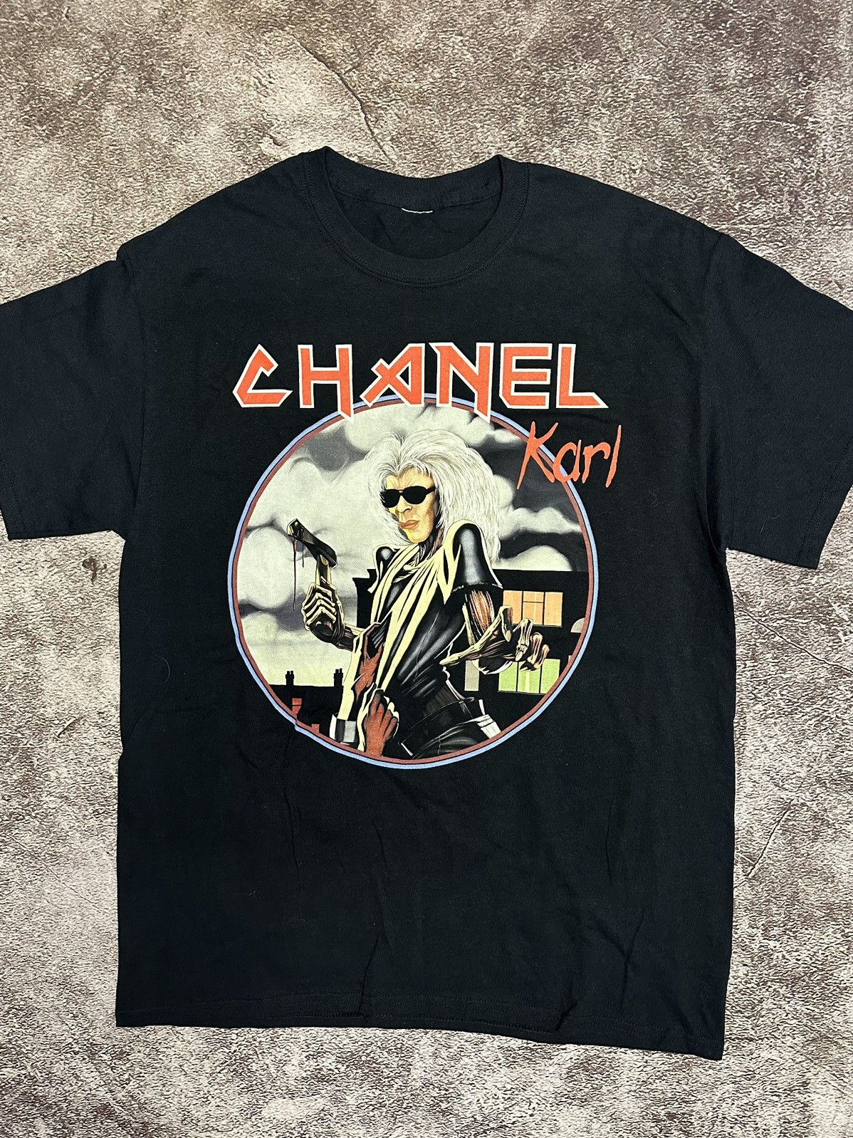 Chanel Karl Lagerfeld 1998 Iron Maiden World Tour T-shirt