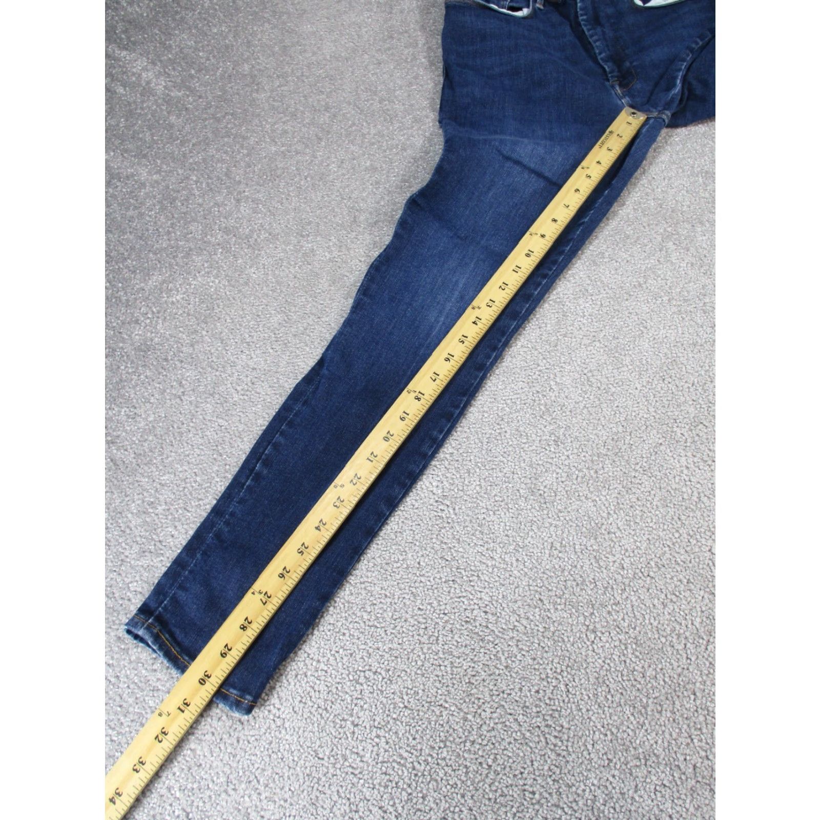 Frame FRAME Jeans Womens Skinny Dark Wash Denim High Rise Size 2 Blue Size 26" / US 2 / IT 38 - 4 Thumbnail