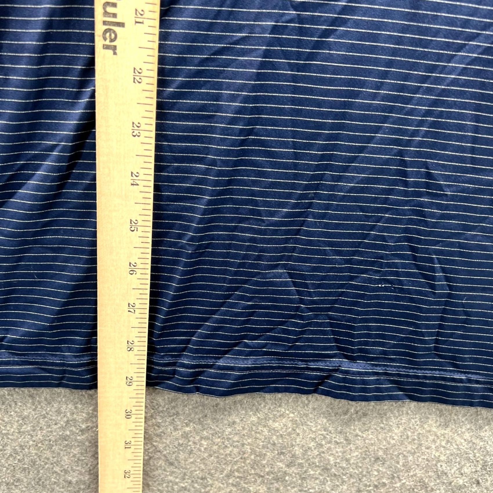 Vintage Sunice Polo Shirt Men L Blue Pinstripe X-Static Knit Stretch Golf Size US L / EU 52-54 / 3 - 4 Thumbnail