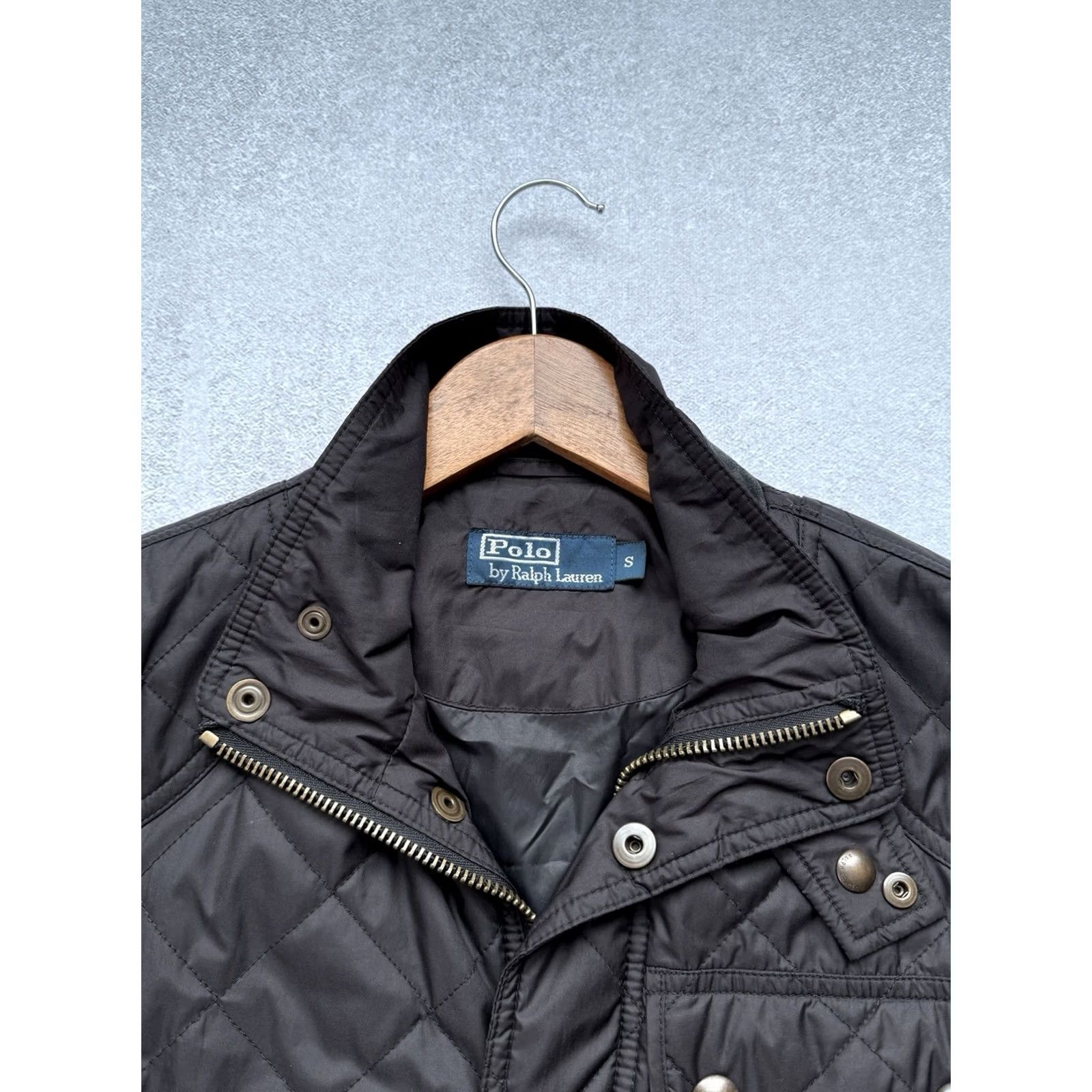 Polo Ralph Lauren VINTAGE Polo Ralph Lauren Quilted Jacket Pocket Luxury Men’s Black Size S Jacket Men Black 90s Ralph Lauren Quilted Logo Zipper Size US S / EU 44-46 / 1 - 5 Thumbnail