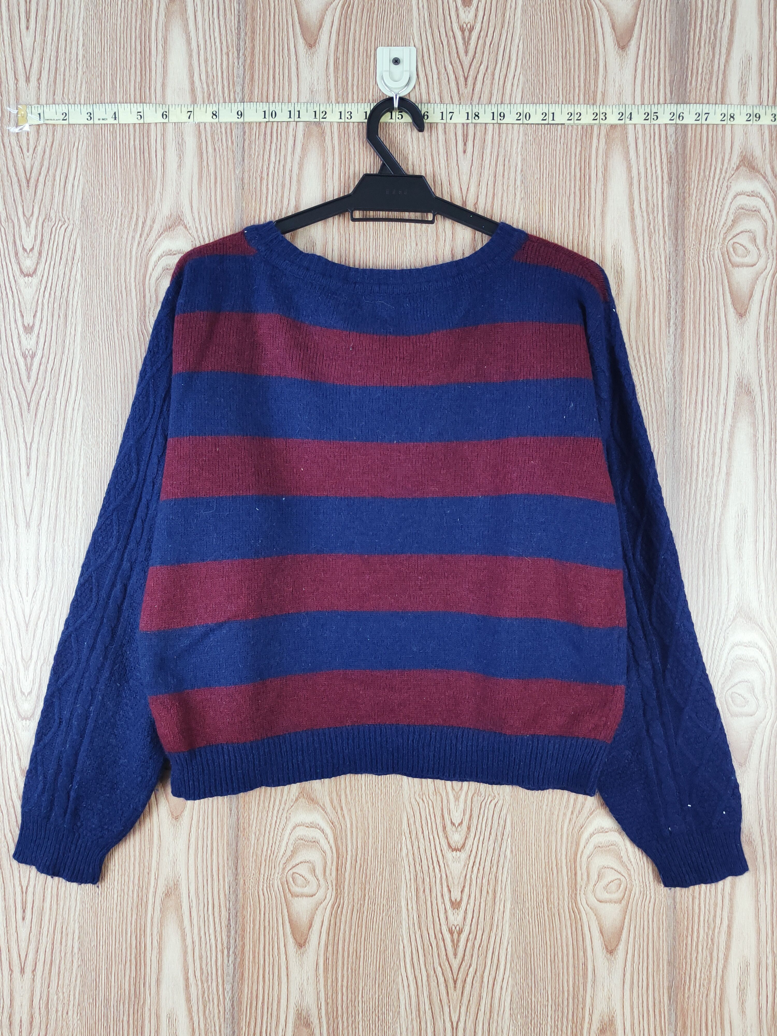 Japanese Brand × Solid and Striped I Love H81 Navy stripe Knitwear Sweatshirts #W471 Size M / US 6-8 / IT 42-44 - 7 Thumbnail