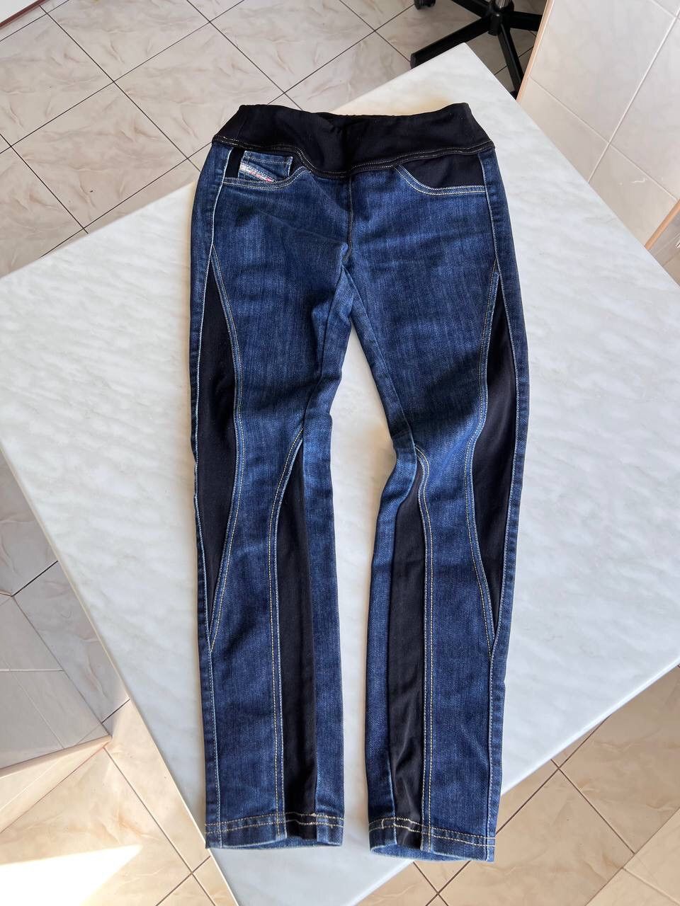 Diesel × Vintage Vintage Y2K Diesel Leggings Slim Pants Washed Denim Jeans Size 26" / US 2 / IT 38 - 7 Thumbnail