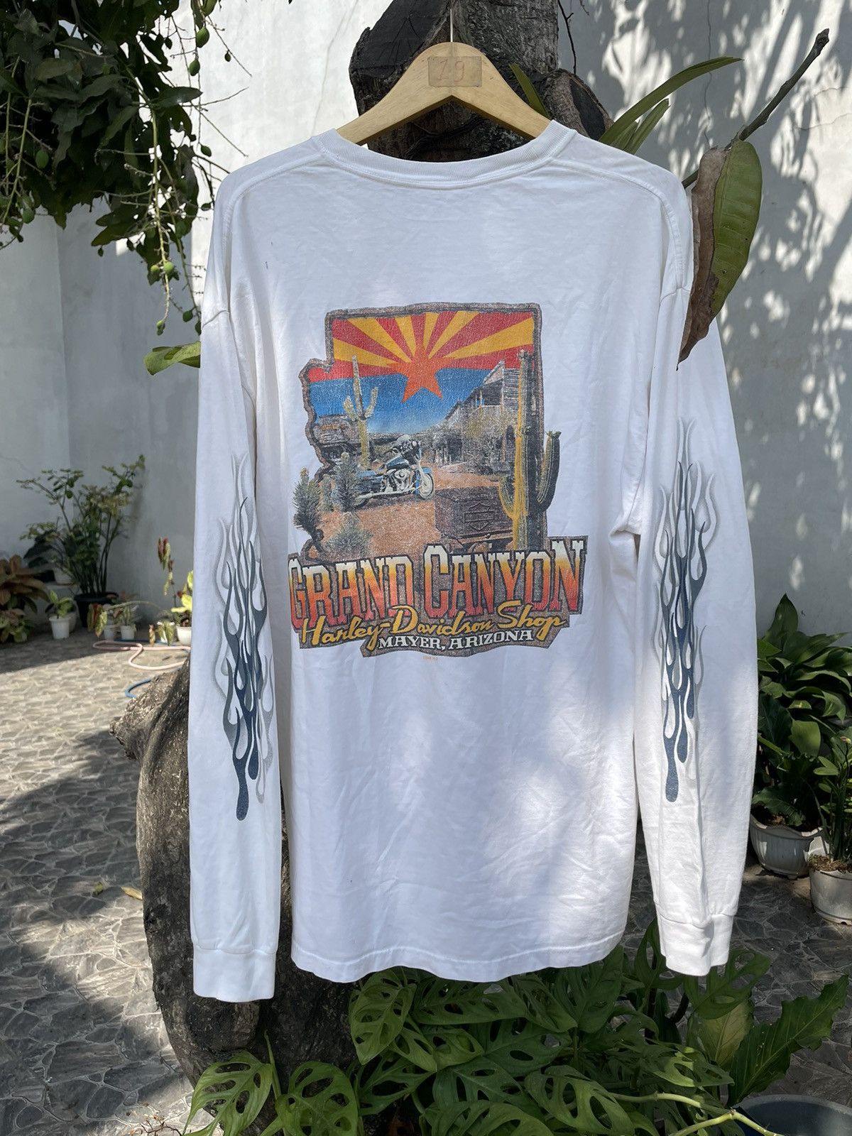 Harley Davidson × Vintage Vintage Lingsleeve Harley Davidson flame Size US XL / EU 56 / 4 - 1 Thumbnail
