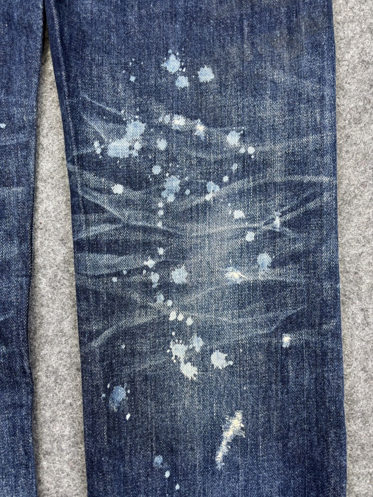 💥Insane Style💥Vanquish Paint Spltter Distressed Denim F707
