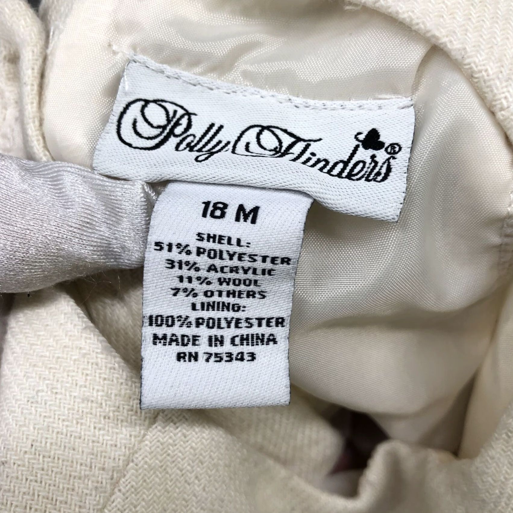 Vintage VINTAGE Polly Flinders Dress Girls 18M Wool Blend Pink Plaid Pinafore Sleeveless Size ONE SIZE - 7 Thumbnail