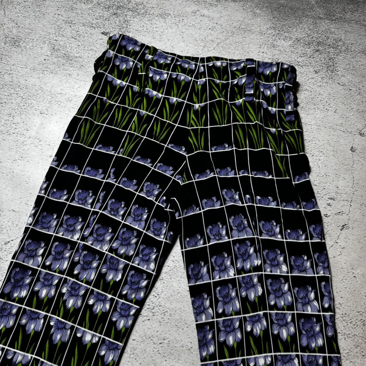 Prada vintage prada Floral Print Jersey Pants flowers print Size 32" / US 10 / IT 46 - 14 Thumbnail