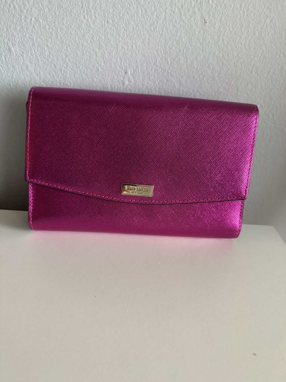 Kate Spade NWOT- Kate Spade New York Pink Leather Xbody Wallet / Clutch Size ONE SIZE - 7 Thumbnail
