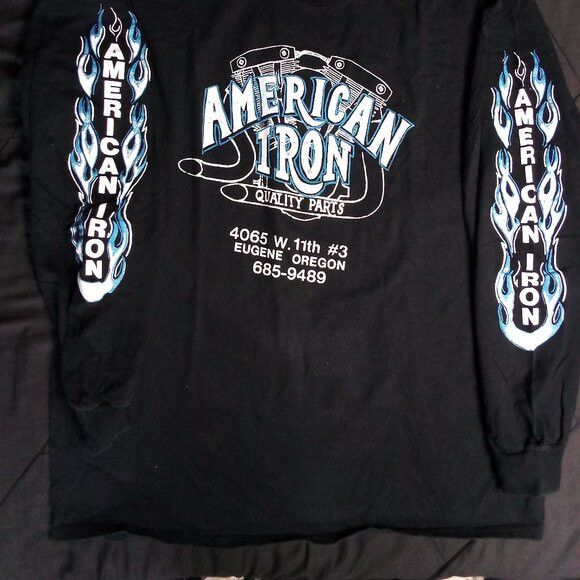 Fruit Of The Loom Vintage American Iron Quality Parts Long Sleeve T-Shirt Size US XL / EU 56 / 4 - 2 Thumbnail