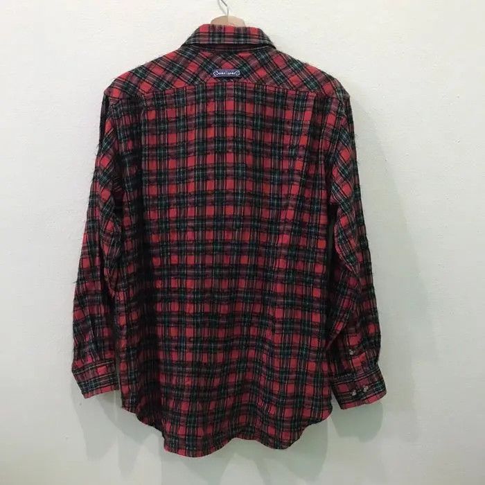 Vintage Japanese Brand Musshu Plaid Tartan Flannel Shirt Size US L / EU 52-54 / 3 - 6 Thumbnail