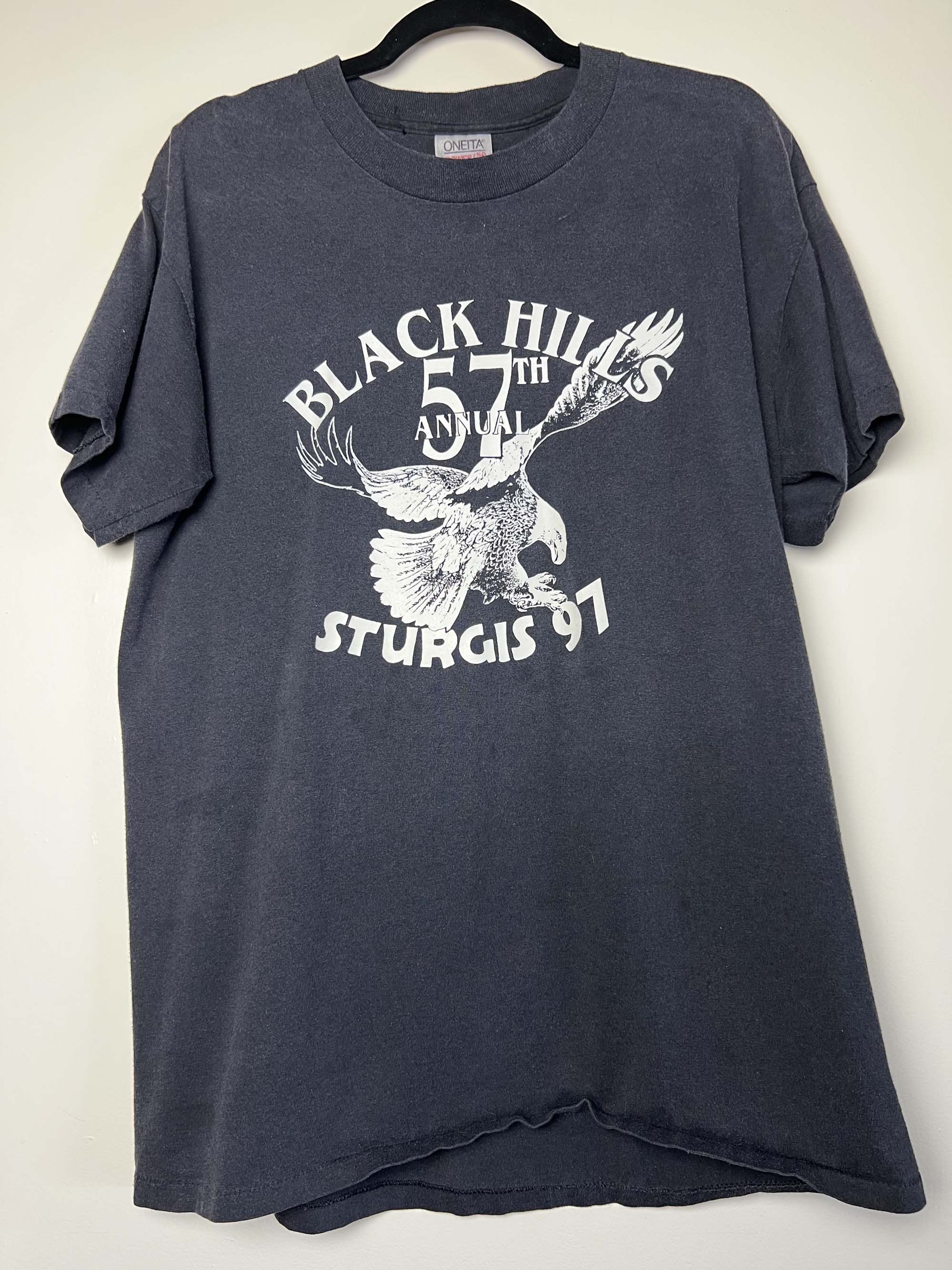 Vintage Vintage Sturgis 1997 Black Hills 57th Annual T-Shirt Size US L / EU 52-54 / 3 - 12 Thumbnail