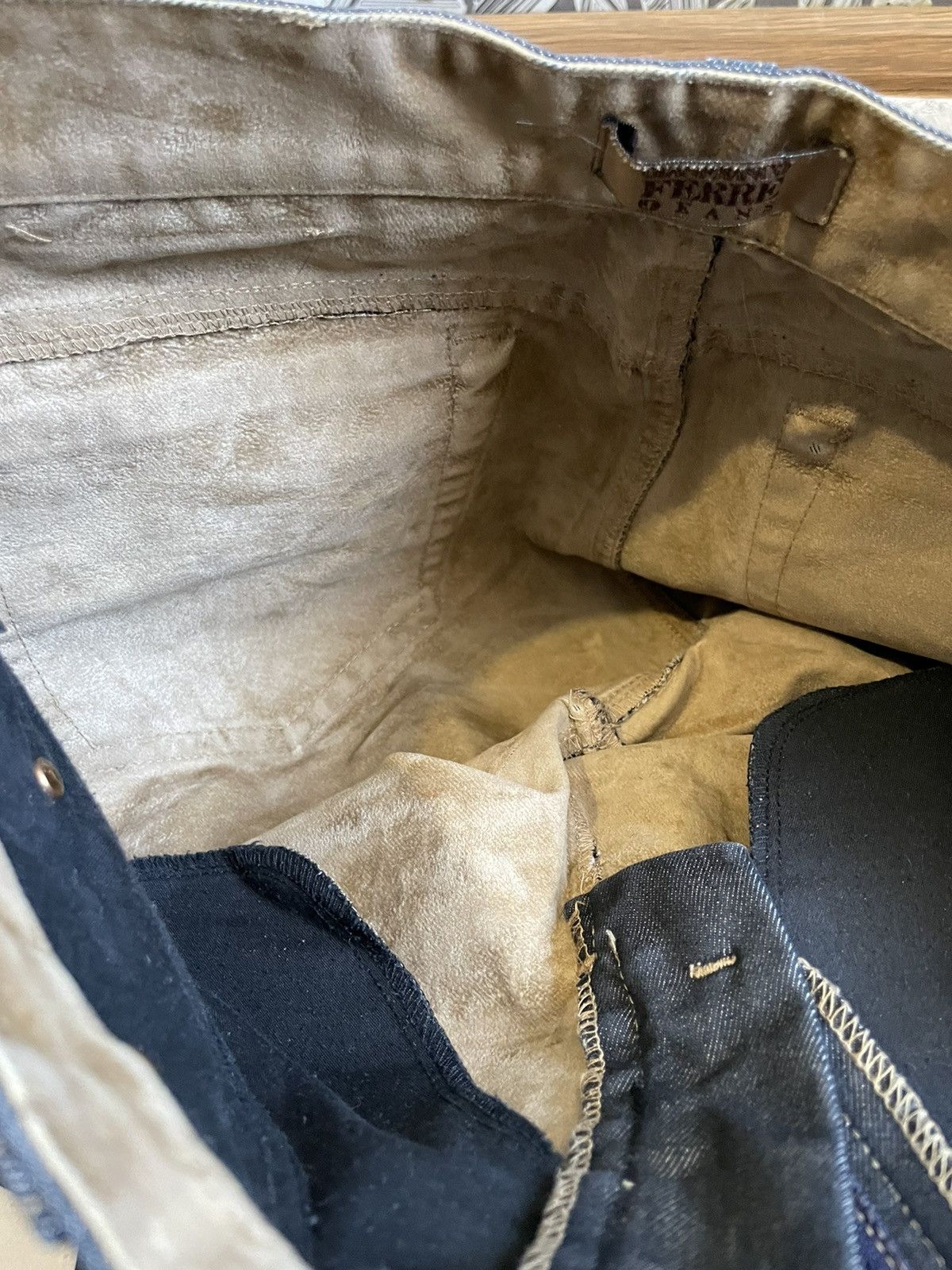 Gianfranco Ferre Archival GianFranco Ferre Suede Denim Pants Size US 30 / EU 46 - 11 Thumbnail
