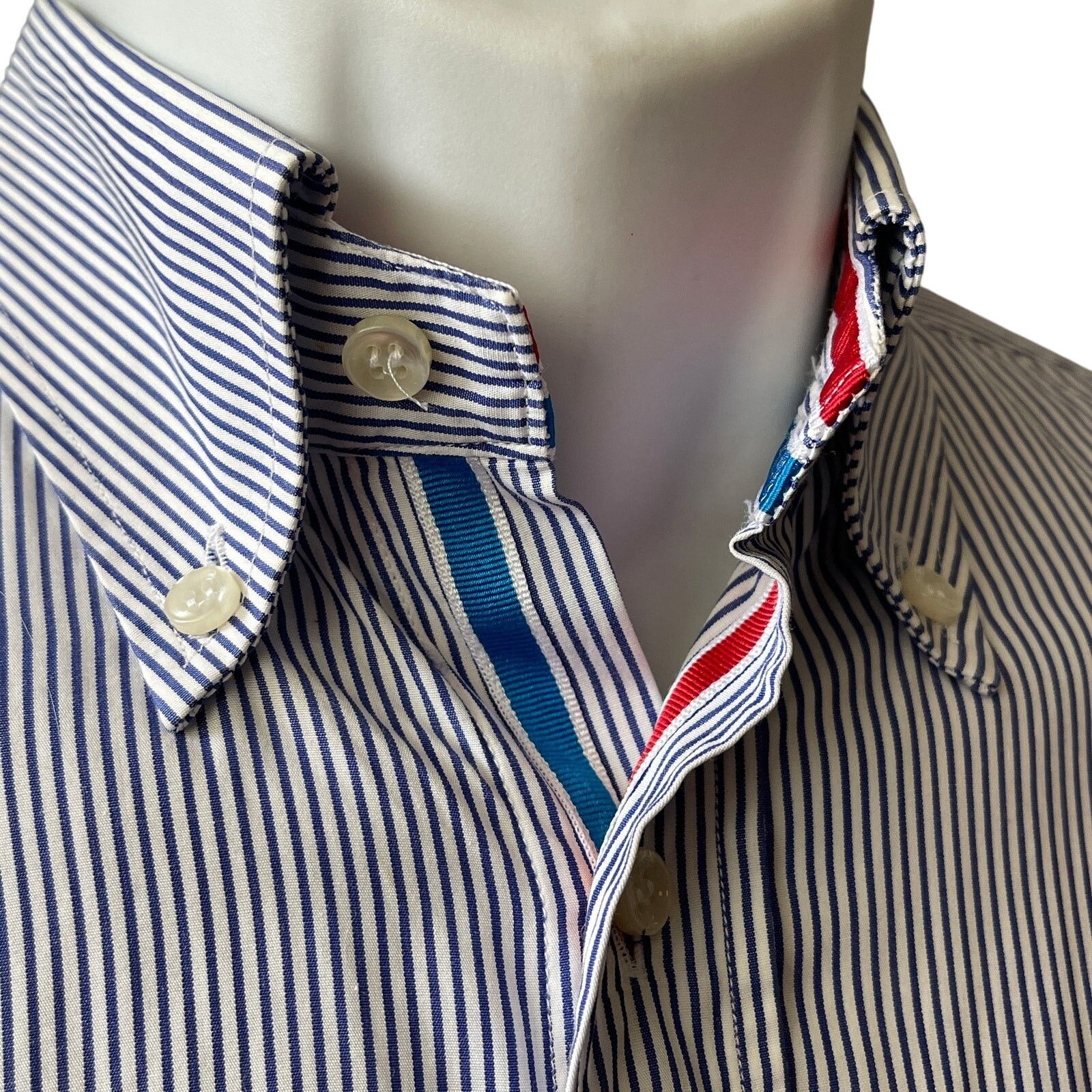 Paul & Shark Paul & Shark Pinstripe Button-down Shirt Size 39 or US M Size US M / EU 48-50 / 2 - 2 Thumbnail