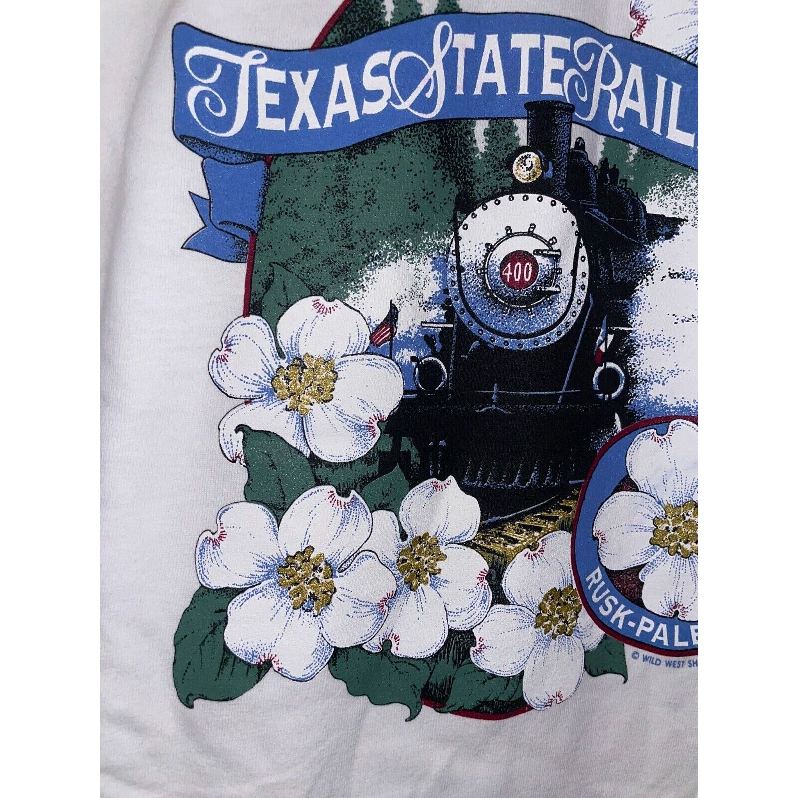 Anvil Vintage Womens Train Shirt Texas State Railroad Tee 90s M Size M / US 6-8 / IT 42-44 - 5 Thumbnail