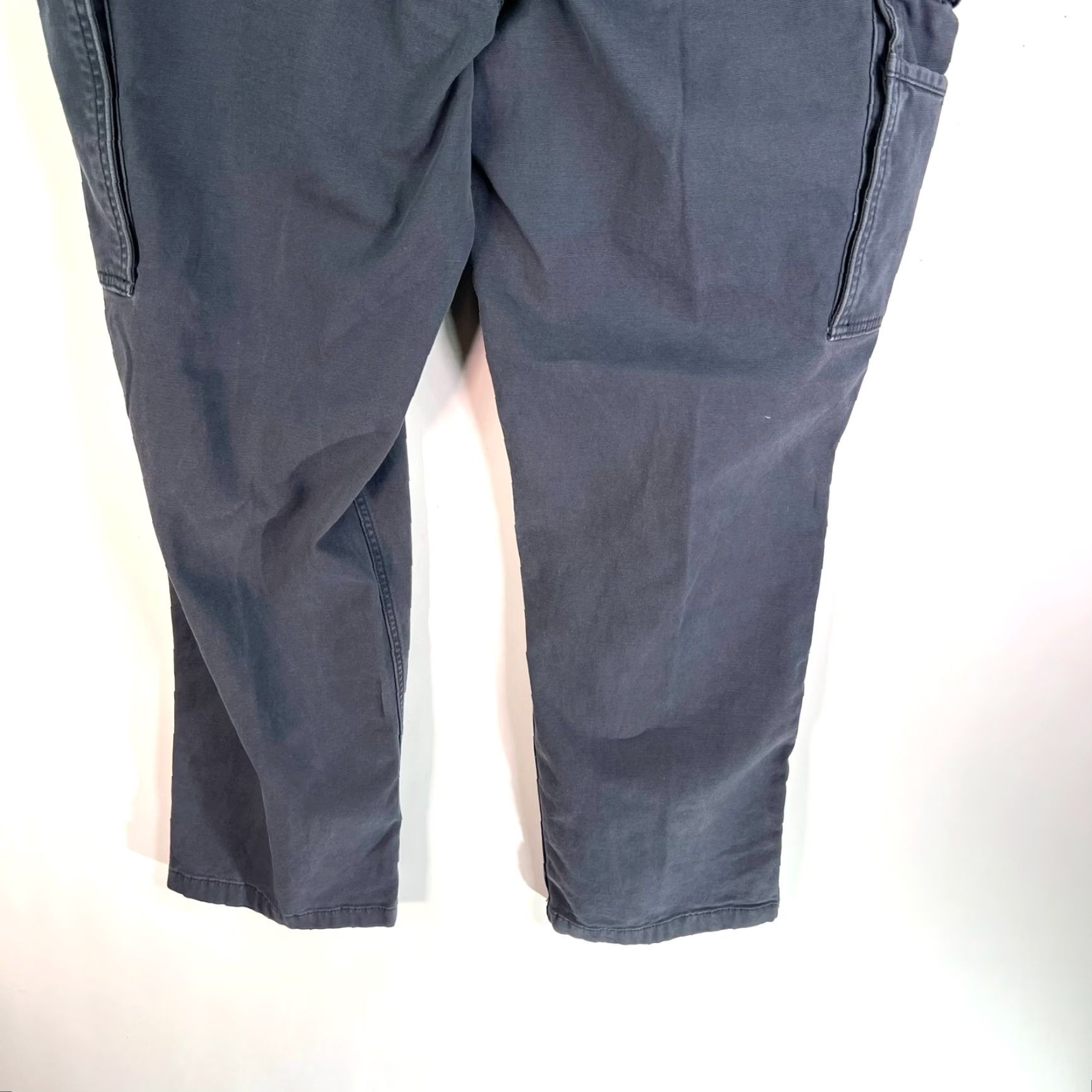 Carhartt Carhartt Relaxed Fit Cargo Work Pants Mens 38x32 Gray Jeans Cargo 5-Pocket Logo USA 90s Vintage No Size US 38 / EU 54 - 5 Thumbnail
