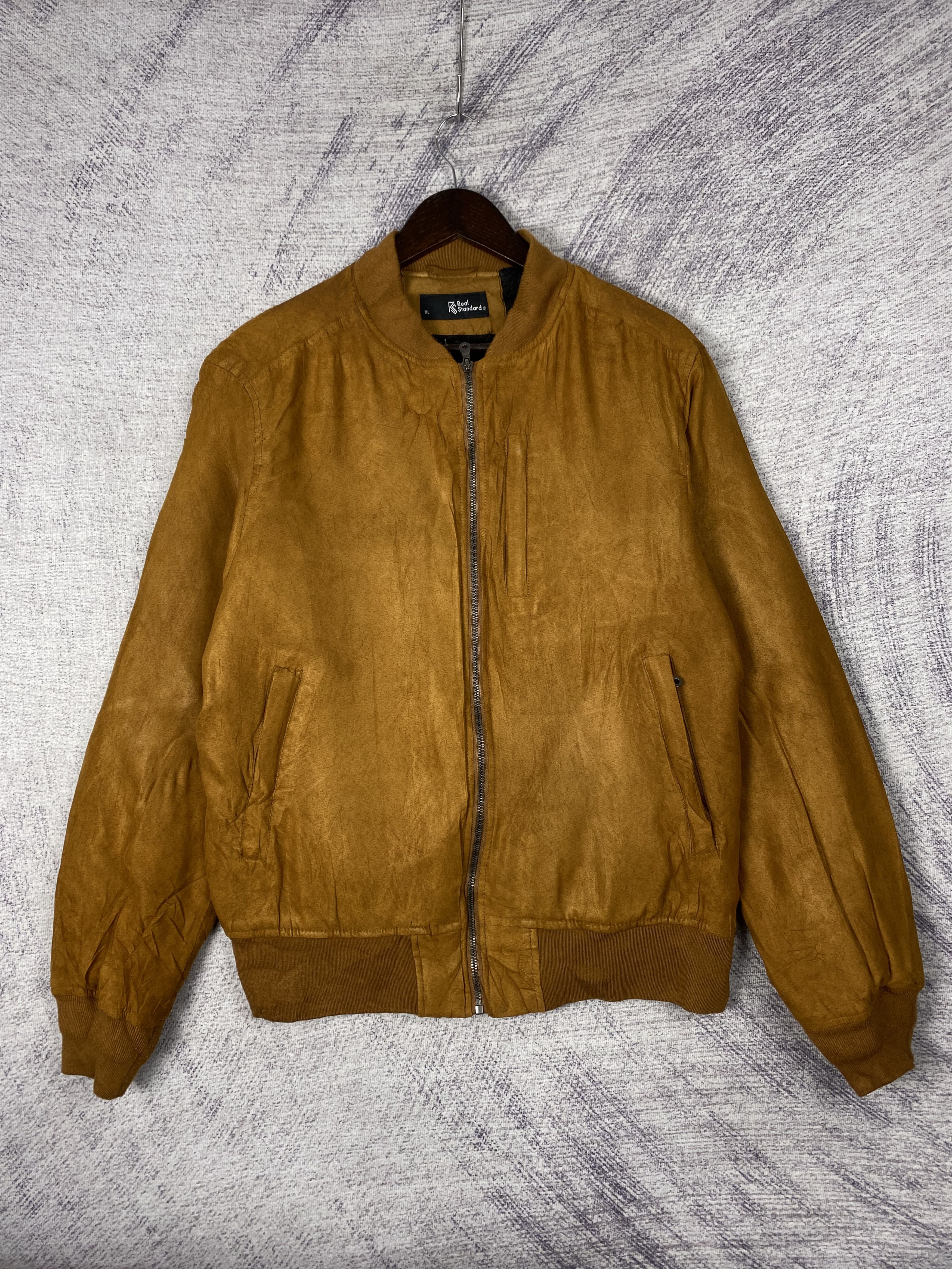 Japanese Brand Vintage Real Standard Bomber Jacket Size US XL / EU 56 / 4 - 1 Thumbnail