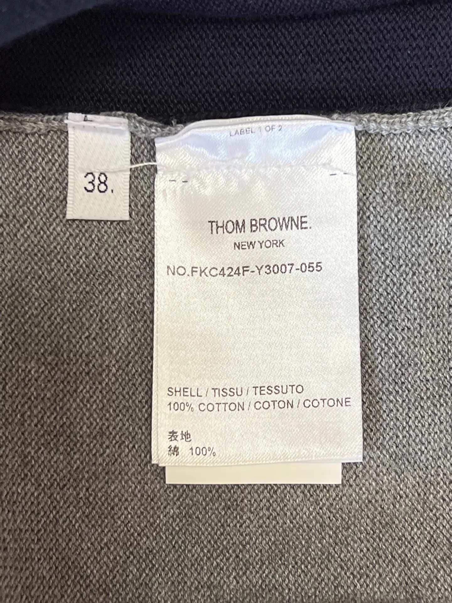 Thom Browne Thom Browne Color Block 4-Bar Blue-Grey Cardigan 38 Size XS / US 0-2 / IT 36-38 - 8 Thumbnail