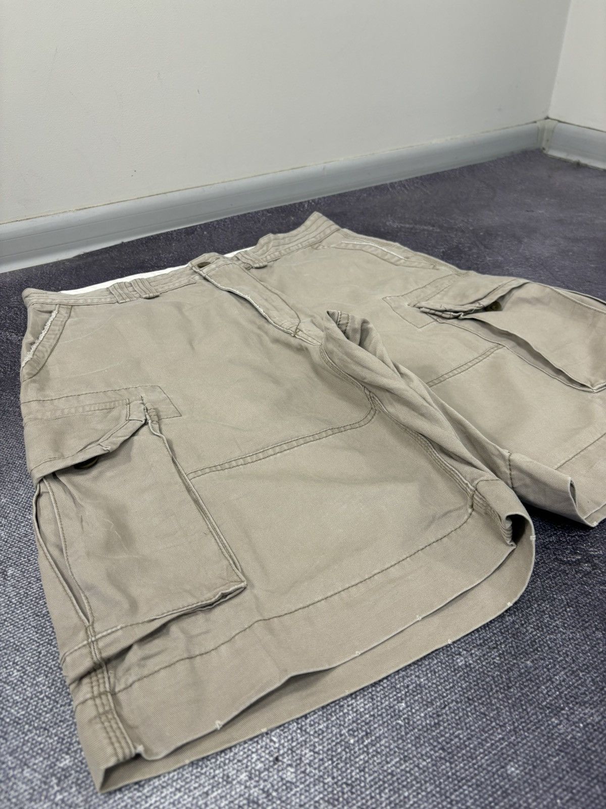 Polo Ralph Lauren Vintage Polo Ralph Lauren Y2K Military Utility Cargo Shorts Size US 33 - 5 Thumbnail