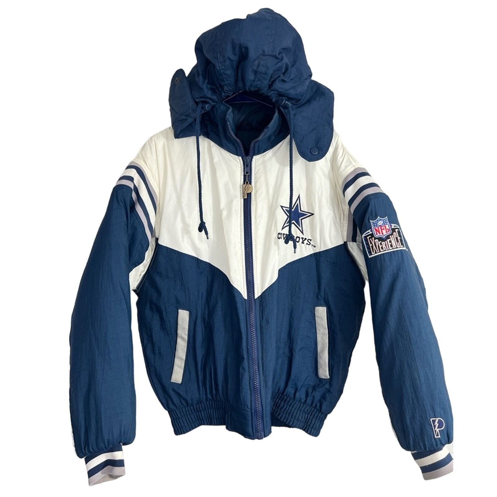 Vintage 90s NFL Pro Player Dallas Cowboys Puffer Jacket MENS - Main Image