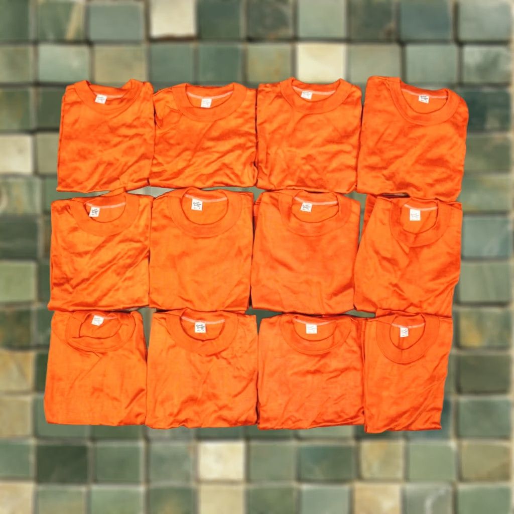 Vintage VTG 1960s Boy's Orange T Shirts Sz S Russell Southern Blank NOS Shirt Boys 60s Durene Size US S / EU 44-46 / 1 - 1 Thumbnail
