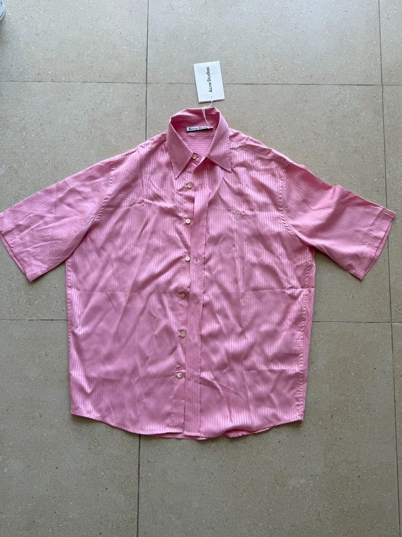 Acne Studios acne studios size:42 Pink half-sleeved shirt 2506-Nextarro Size XXS / US 00 / IT 34 - 7 Thumbnail