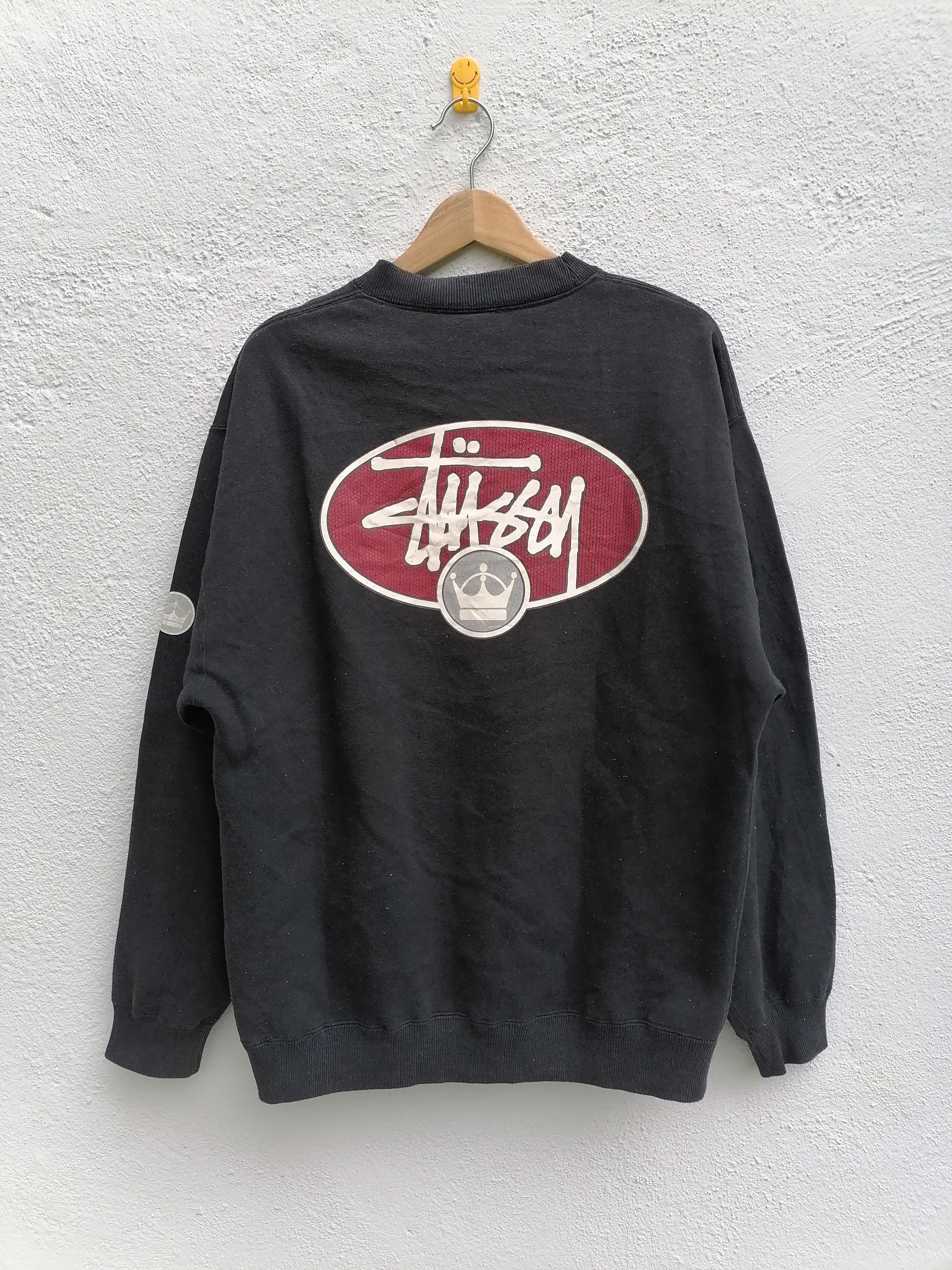 トップス 90s old stussy sun fade sweat 90s STUSSY ? Sun Fade Pullover