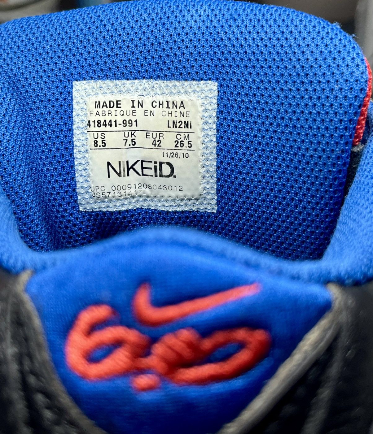 Nike 🕷️ Custom Nike SB Dunk Mid NikeiD Spider-Man Y2K Vintage EU42 Size US 8.5 / EU 41-42 - 12 Thumbnail