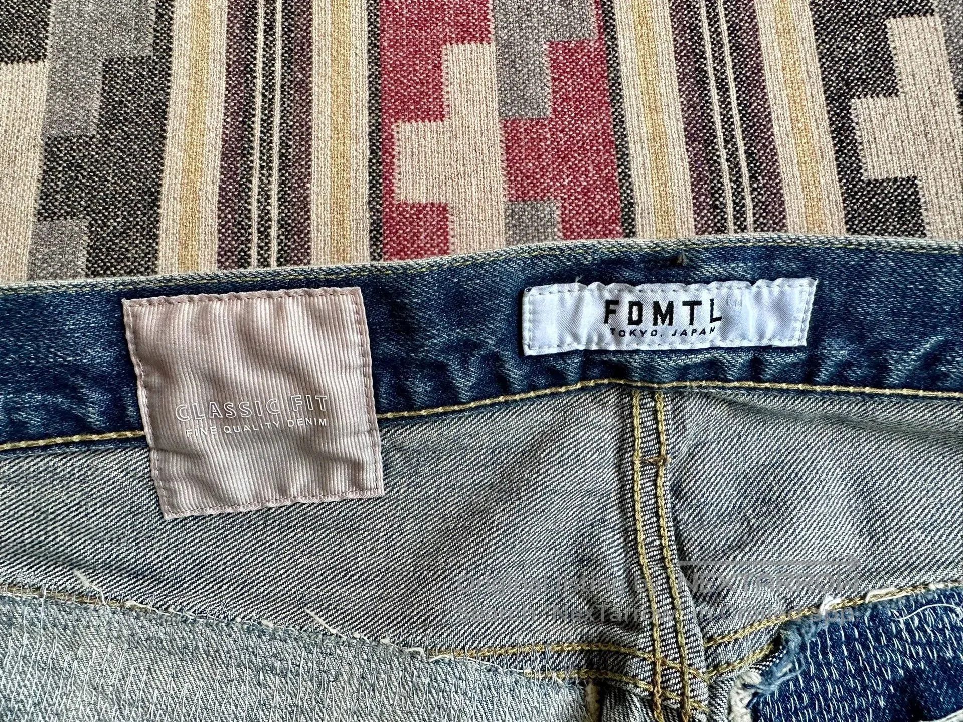 FDMTL fdmtl classic fit red line distressed jeans. Size US 36 / EU 52 - 4 Thumbnail