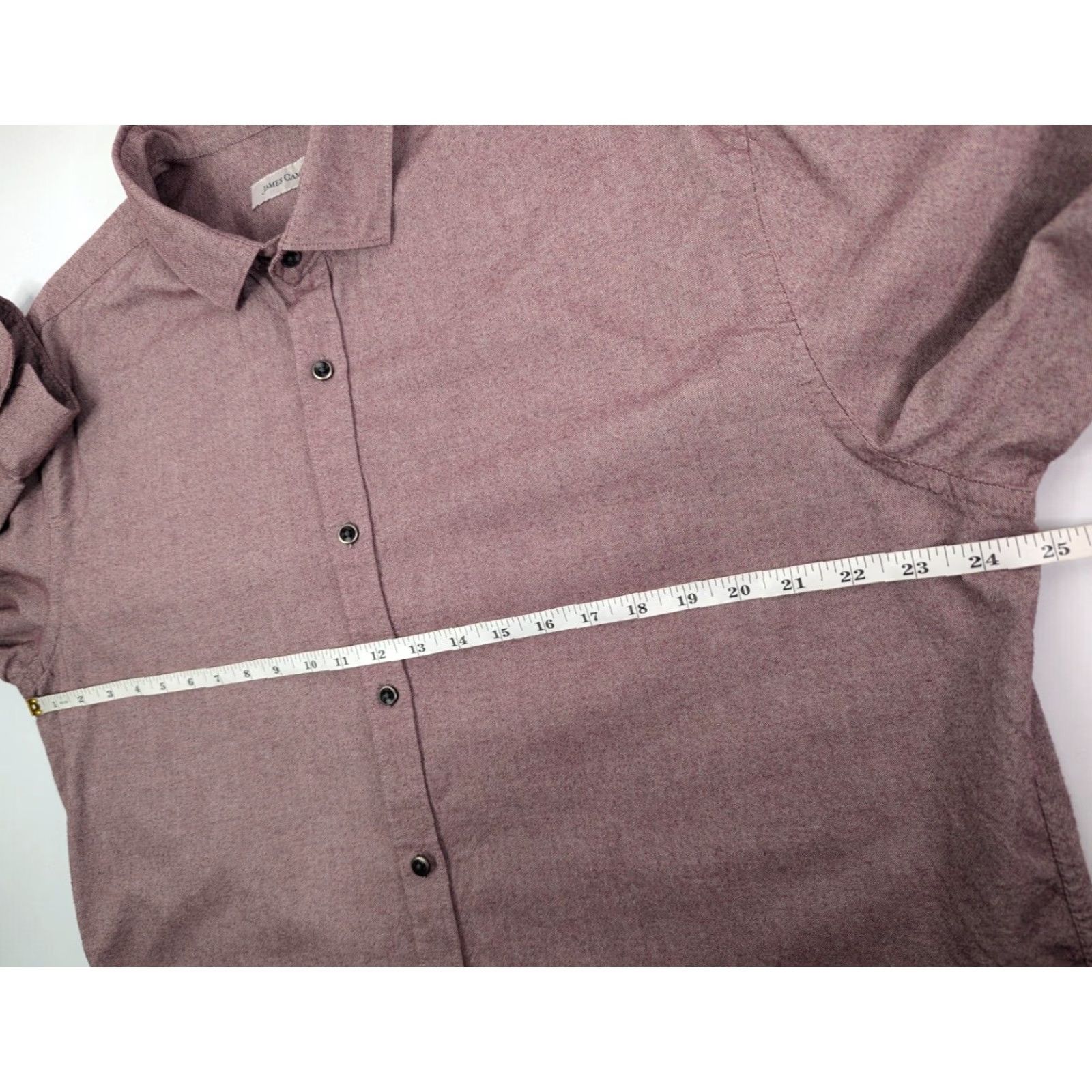 Vintage James Campbell Men's Red Chambray Long Sleeve Button Up Shirt XL Size Size US XL / EU 56 / 4 - 6 Thumbnail
