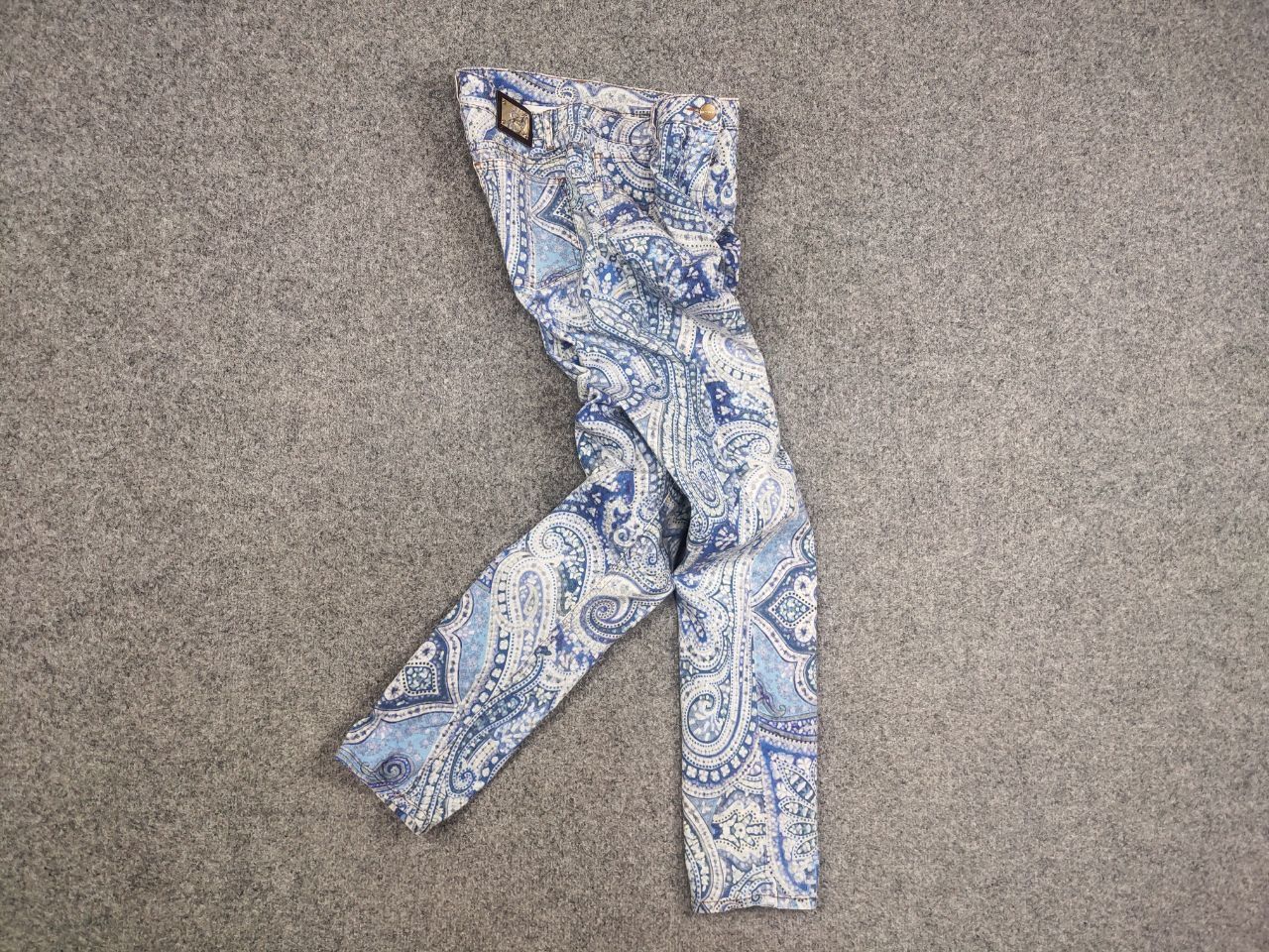 Etro Etro Milano Design Art Pattern Paisley Slim Fit Denim Jeans Size 30" / US 8 / IT 44 - 11 Thumbnail