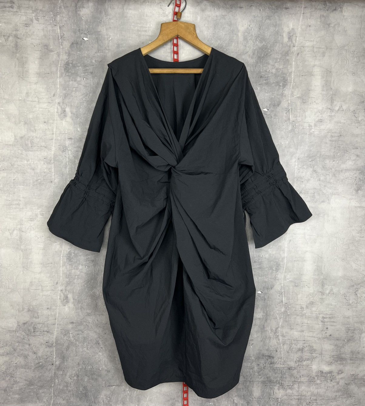 Japanese Brand Muller of Yoshiokudo Japan Black Nylon dress Size 38 Size XS / US 0-2 / IT 36-38 - 1 Thumbnail