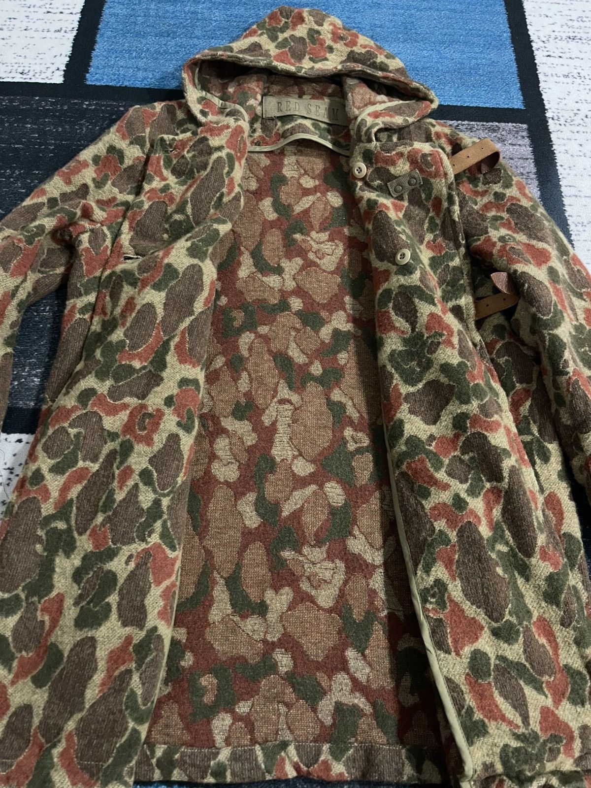URBAN RESEARCH DOORS × Vintage Vintage Red Seam Urban Research Duck Camo Jacket Size US L / EU 52-54 / 3 - 10 Thumbnail